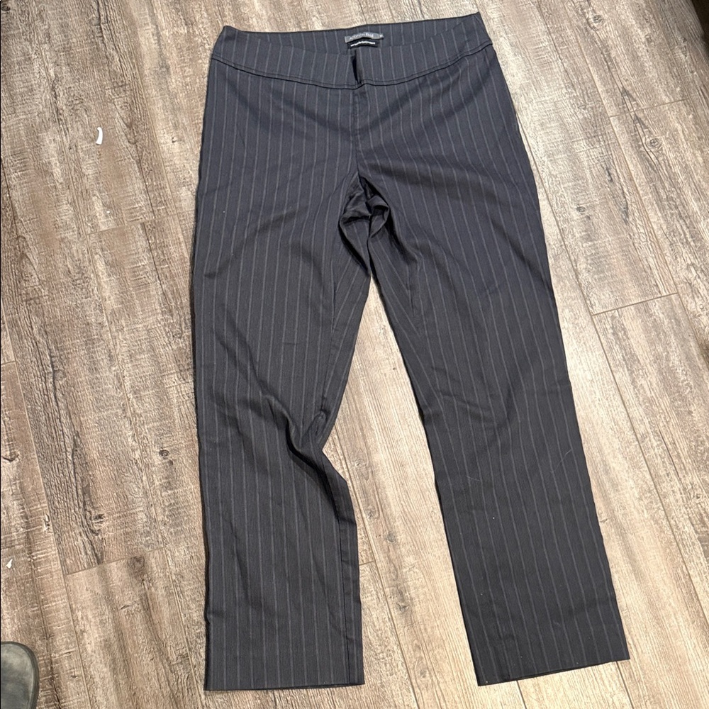 Addition Elle Women's Elegant Black Pinstripe Dress Pants Size 18